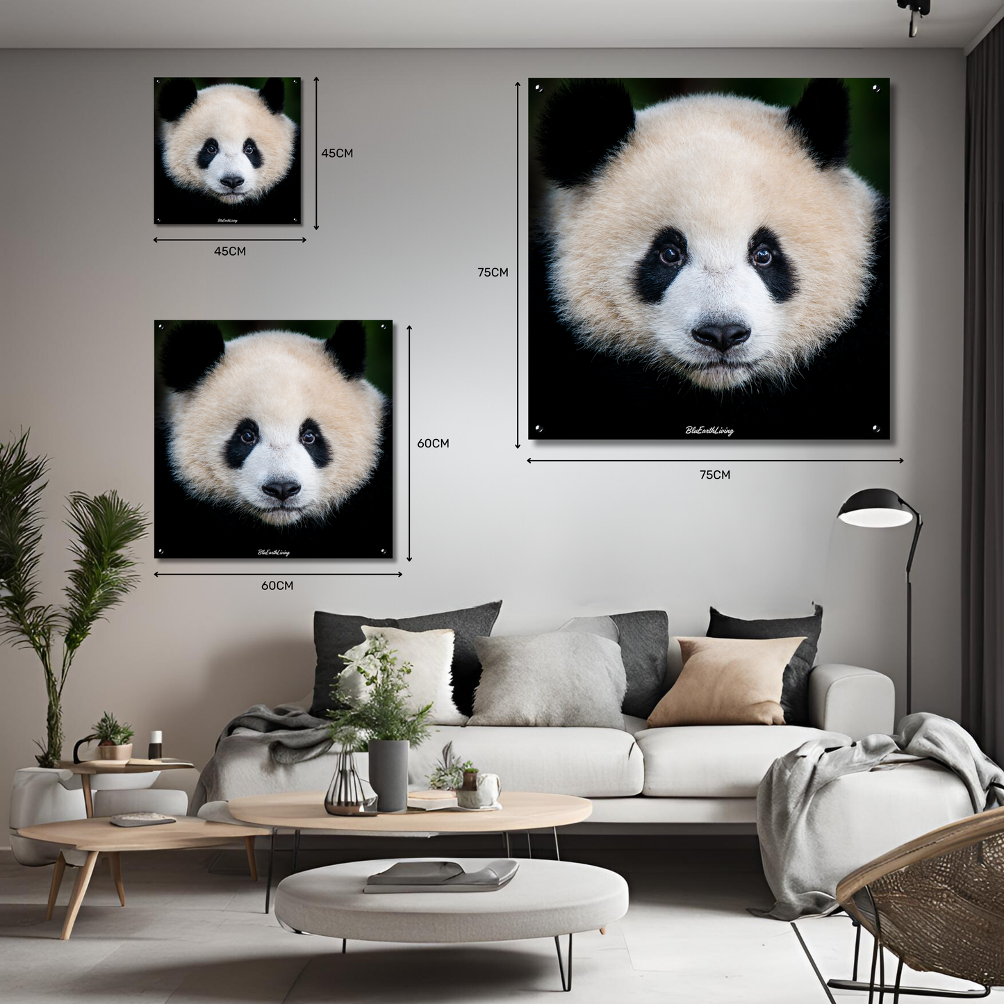 Panda Wall Art 'Kijk eens naar het vogeltje'