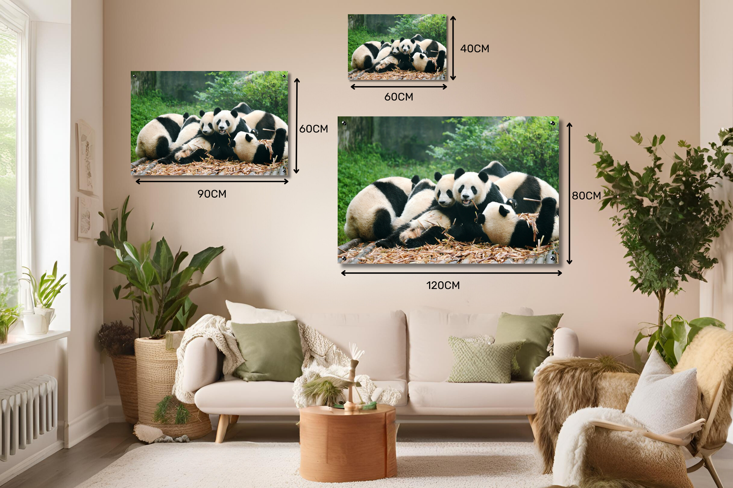 Panda Wall Art 'Bijeenkomst'