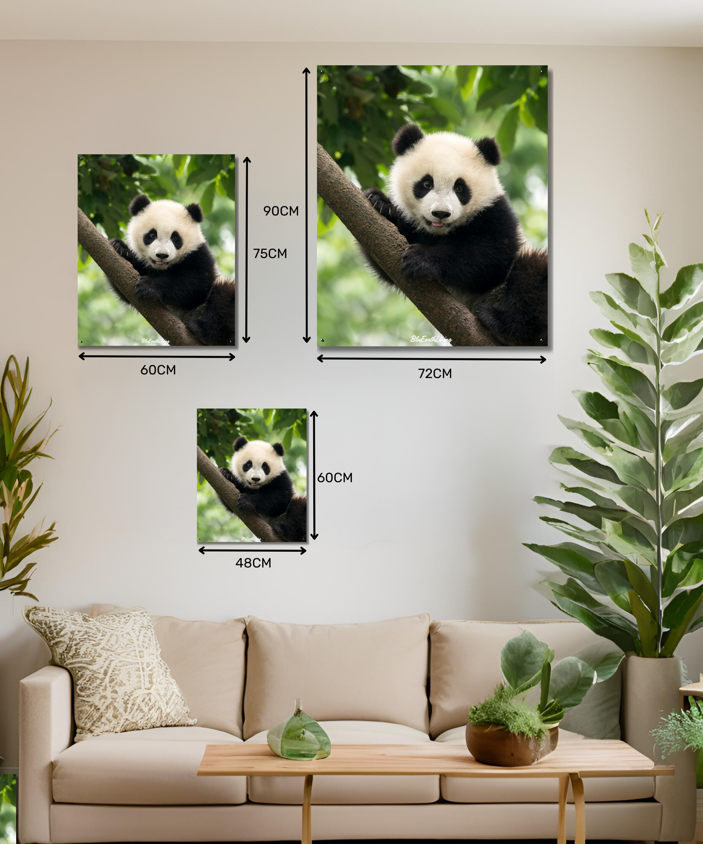 Panda Wall Art 'Pak me dan als je kan'