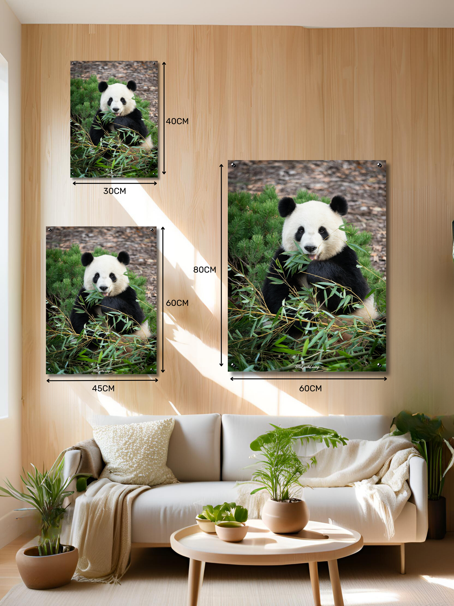 Panda Wall Art 'Bon appetit'